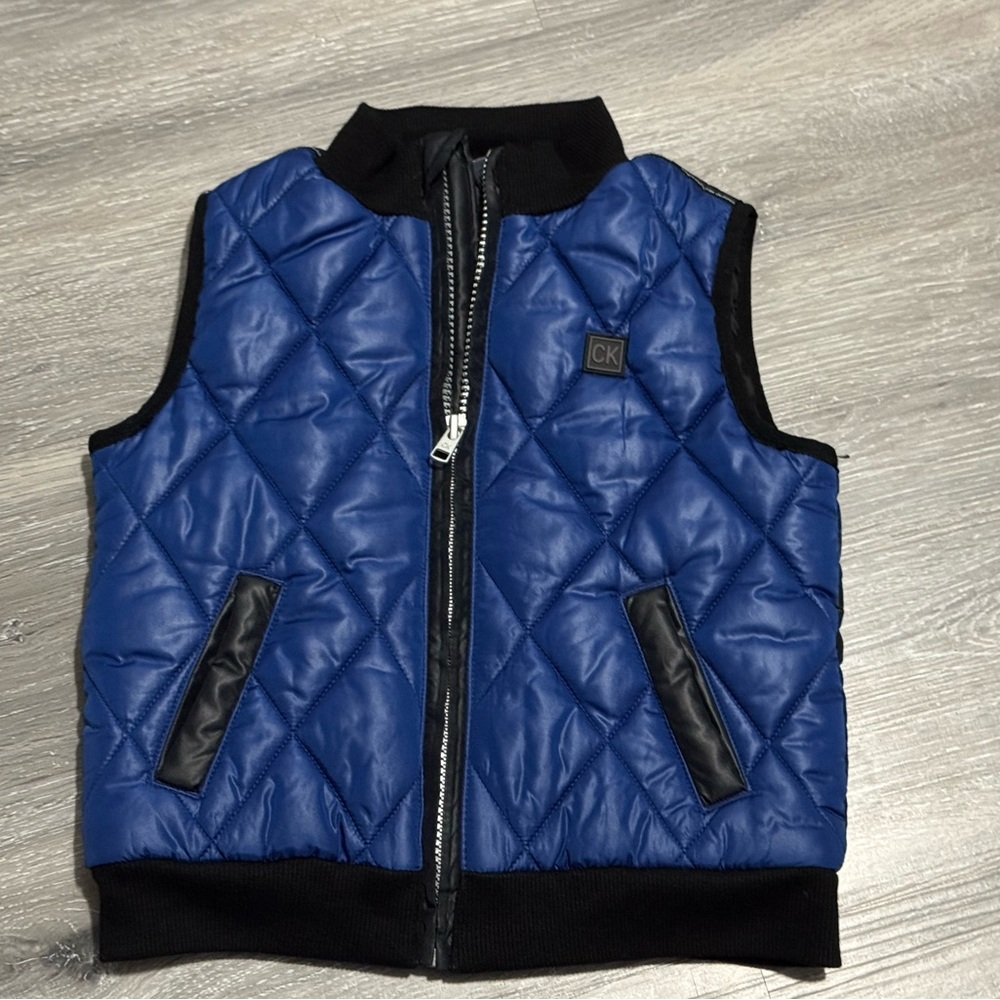 Calvin Klein Jeans Blue Quilted Vest for Kids